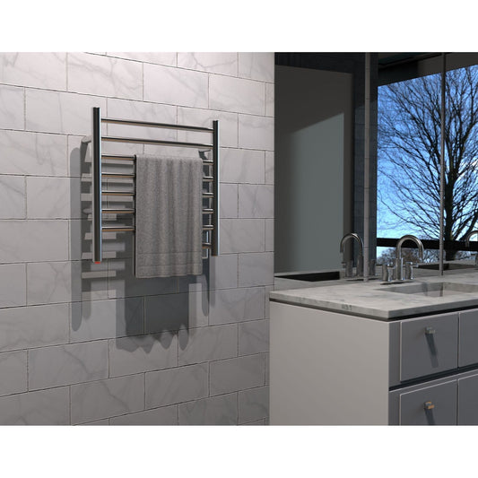 Amba Radiant Small Straight Hardwired or Plug-In Wall Mounted Towel Warmer - 20.375"w x 21.25"h