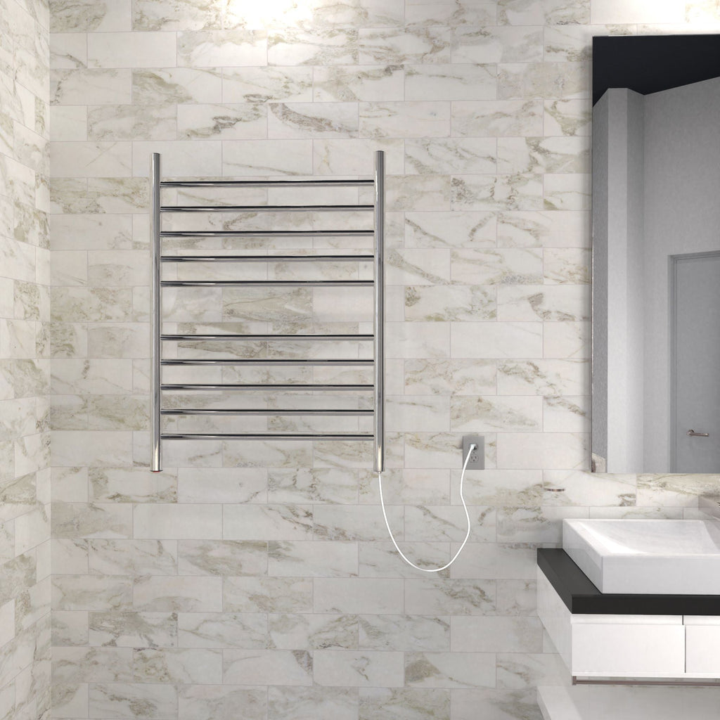 Amba Radiant Plug-In Straight Wall-Mounted Electric Towel Warmer - 23.75