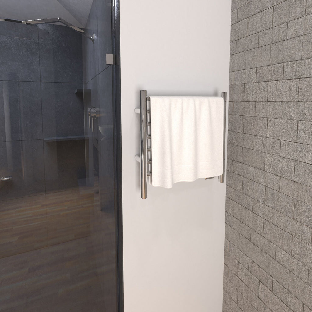 Amba Radiant Small Straight Hardwired or Plug-In Wall Mounted Towel Warmer - 20.375