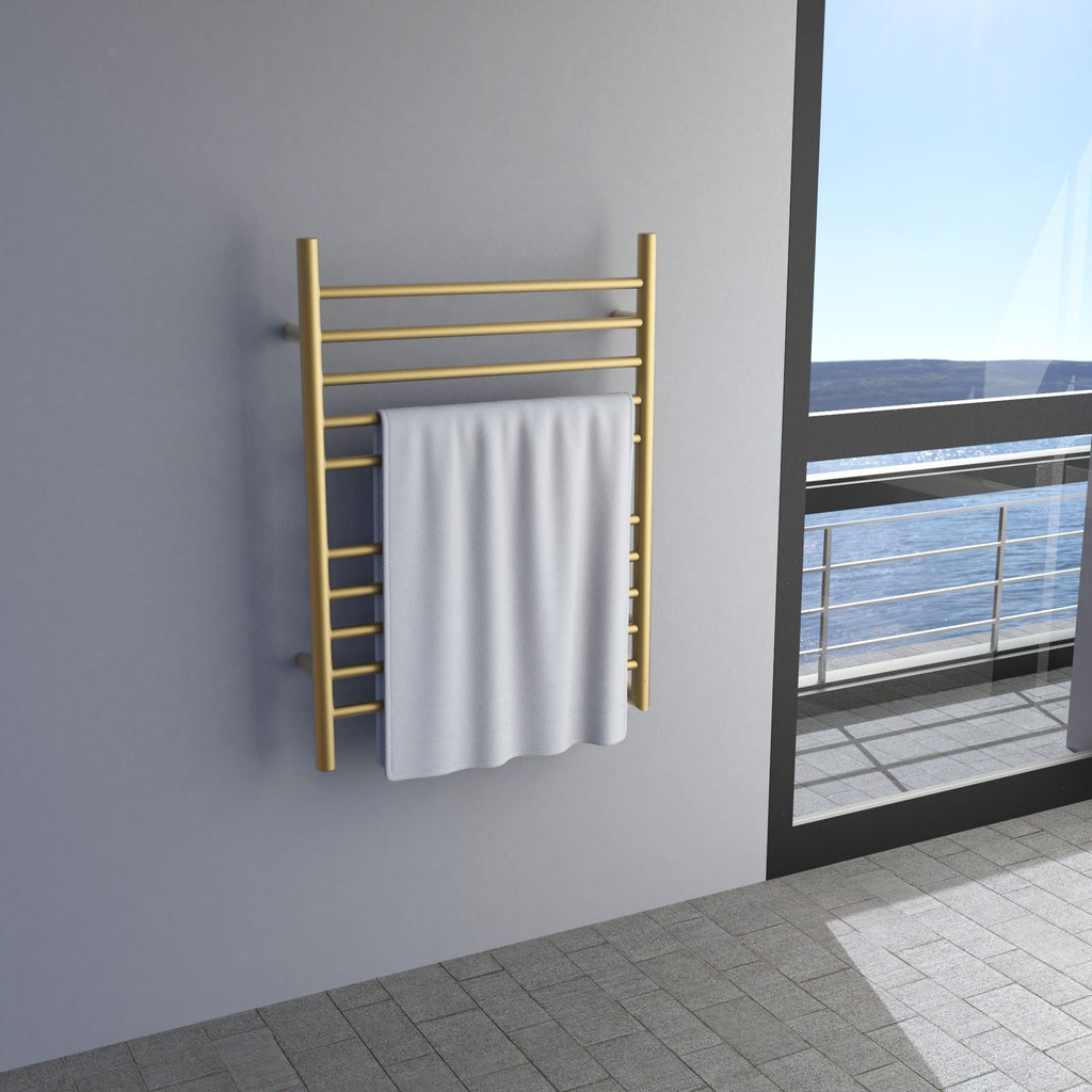 Amba Radiant 10 Bar Straight Hardwired Electric Towel Warmer - 23.75