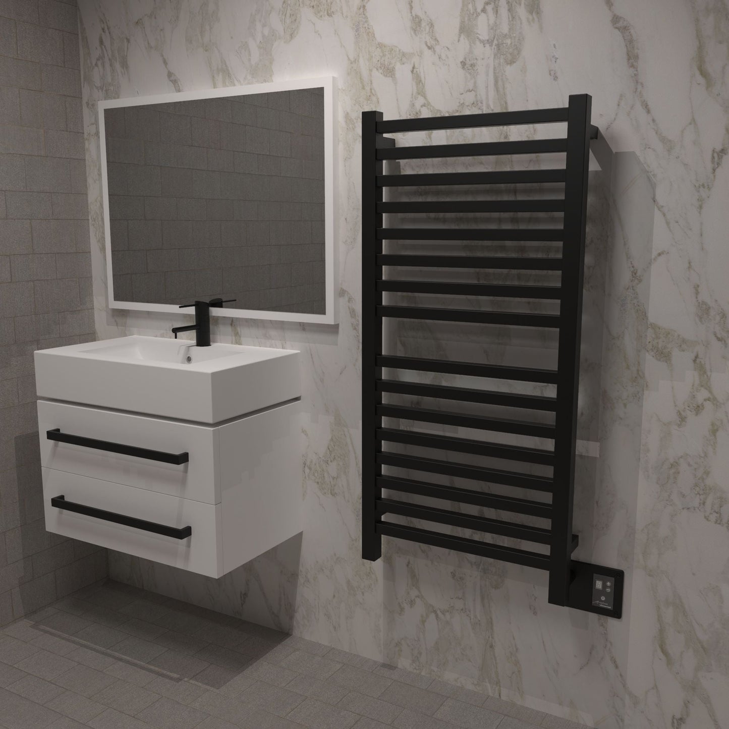 Amba Quadro Q2042 Hardwired Towel Warmer - 20.5"w x 42.75"h