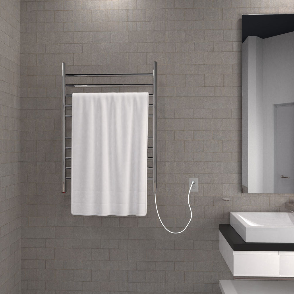 Amba Radiant Plug-In Straight Wall-Mounted Electric Towel Warmer - 23.75