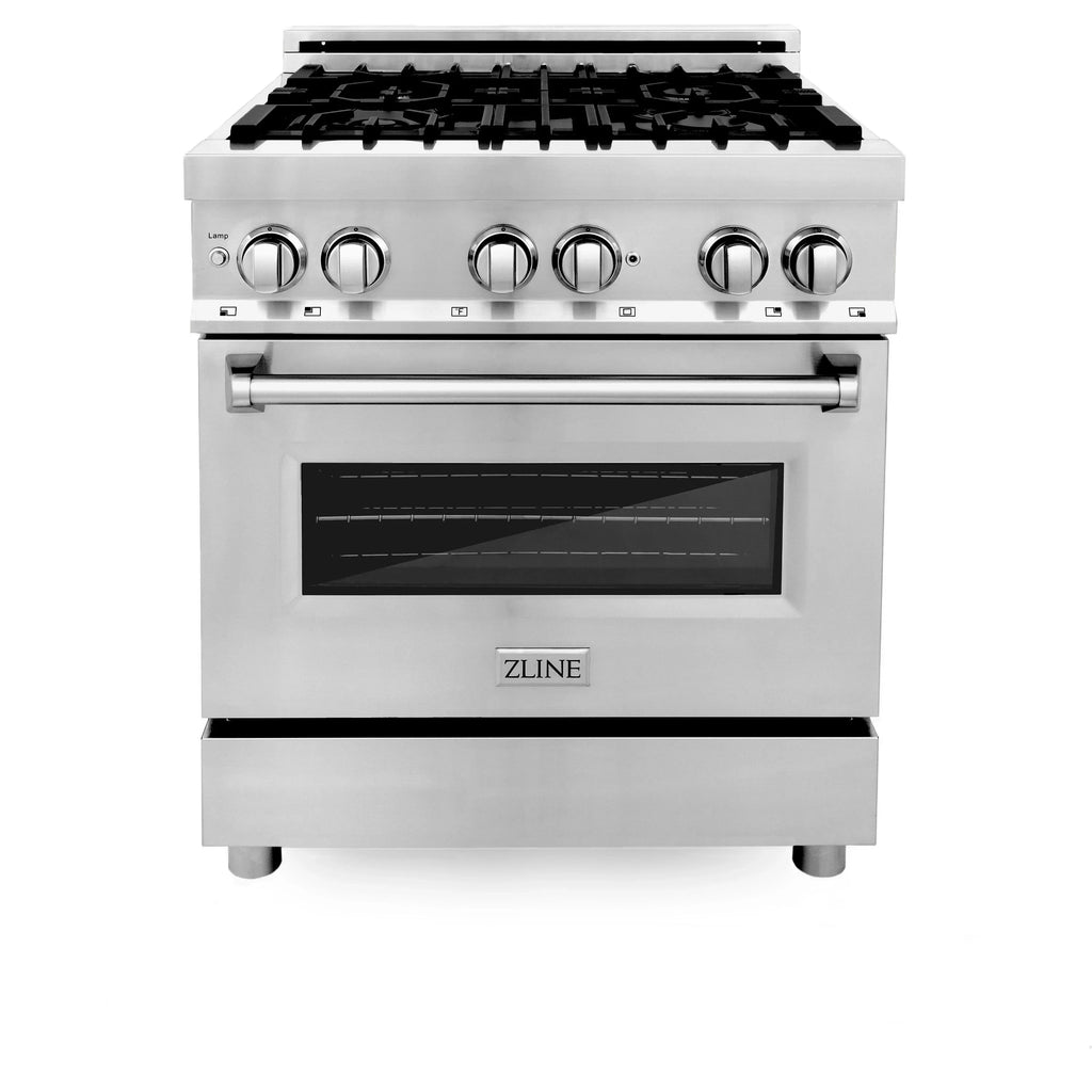 ZLINE 2 Piece Kitchen Package | Dual Fuel Range with Over the Range Microwave