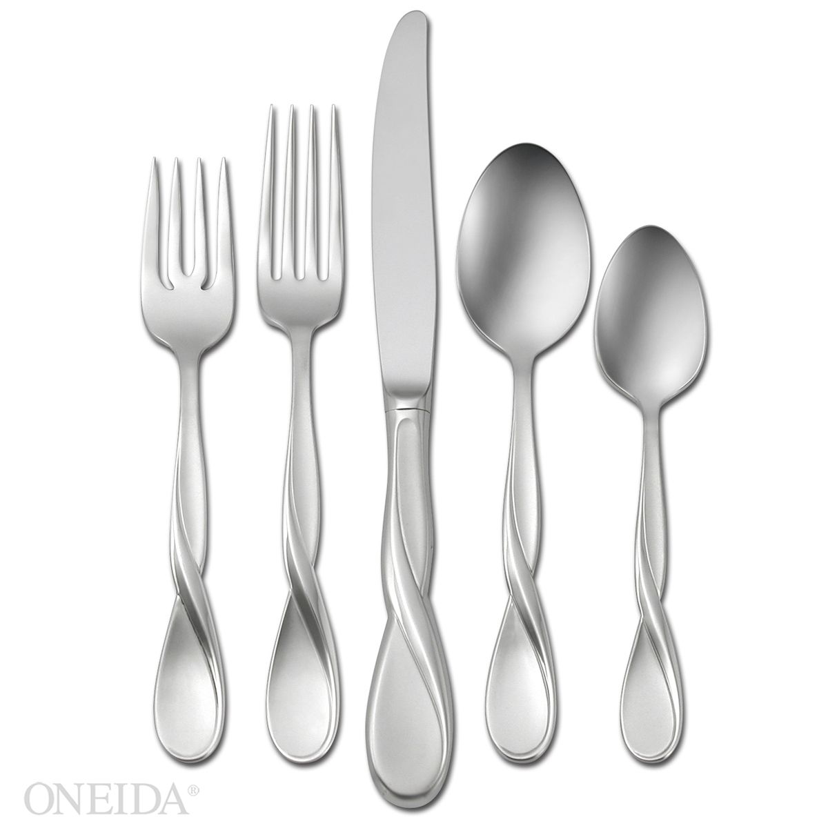 Oneida Satin Aquarius 5 Piece Fine Flatware Place Setting