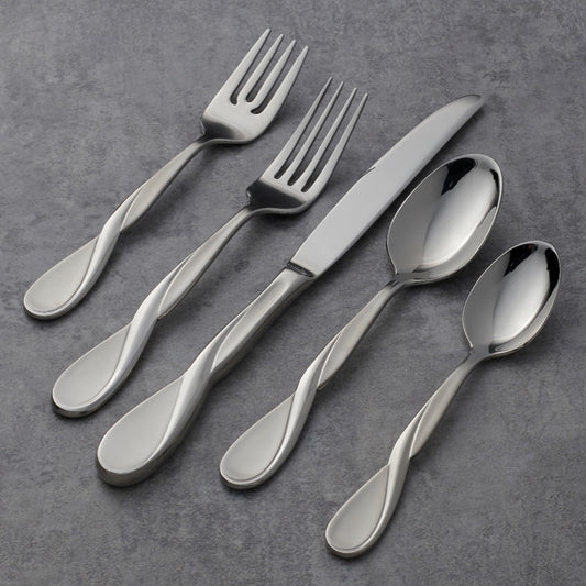 Oneida Satin Aquarius 5 Piece Fine Flatware Place Setting