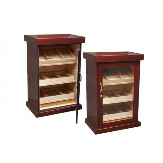 Spartacus Cabinet Cigar Humidor w/ Glass Door- Holds 1000 Cigars