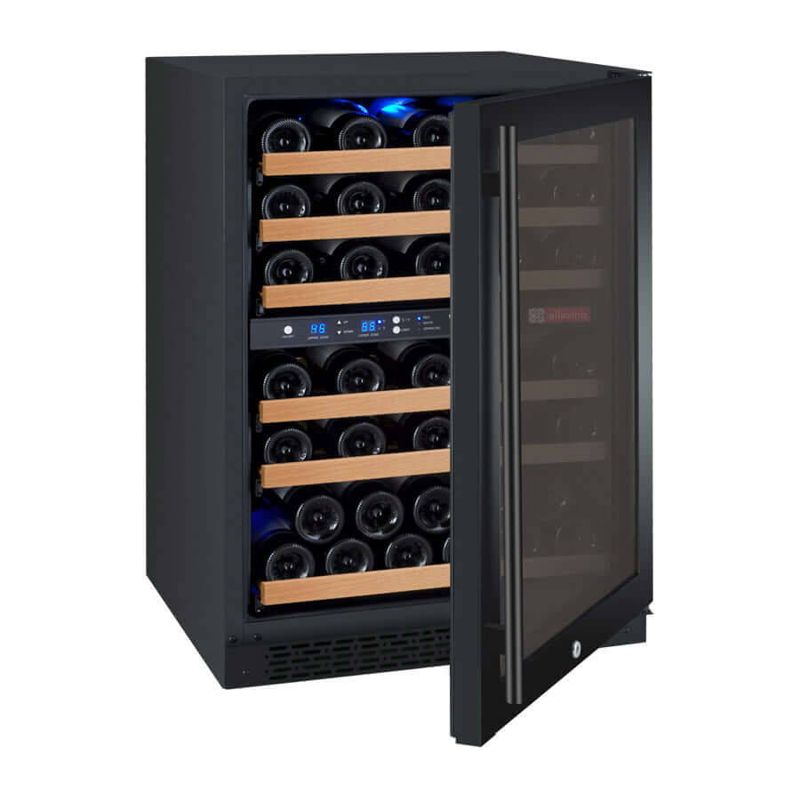 Allavino 24” 56 Bottle Dual Zone Wine Cooler | Tru-Vino Technology and FlexCount II Shelving