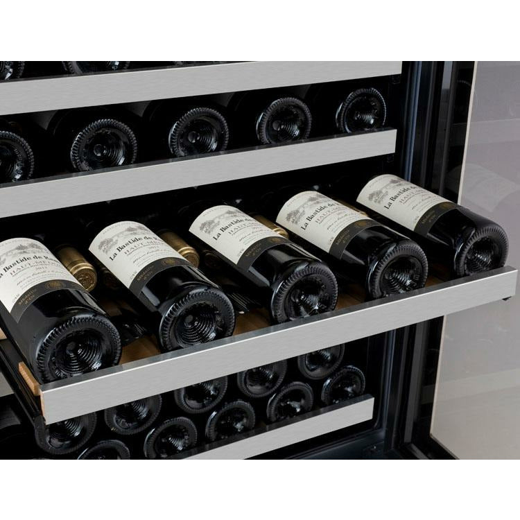 Allavino 47” Wide | Dual Zone Side-by-Side Wine & Beverage Center Combo | Holds 56 Bottles/154 Cans | Tru-Vino Technology and FlexCount II Shelving