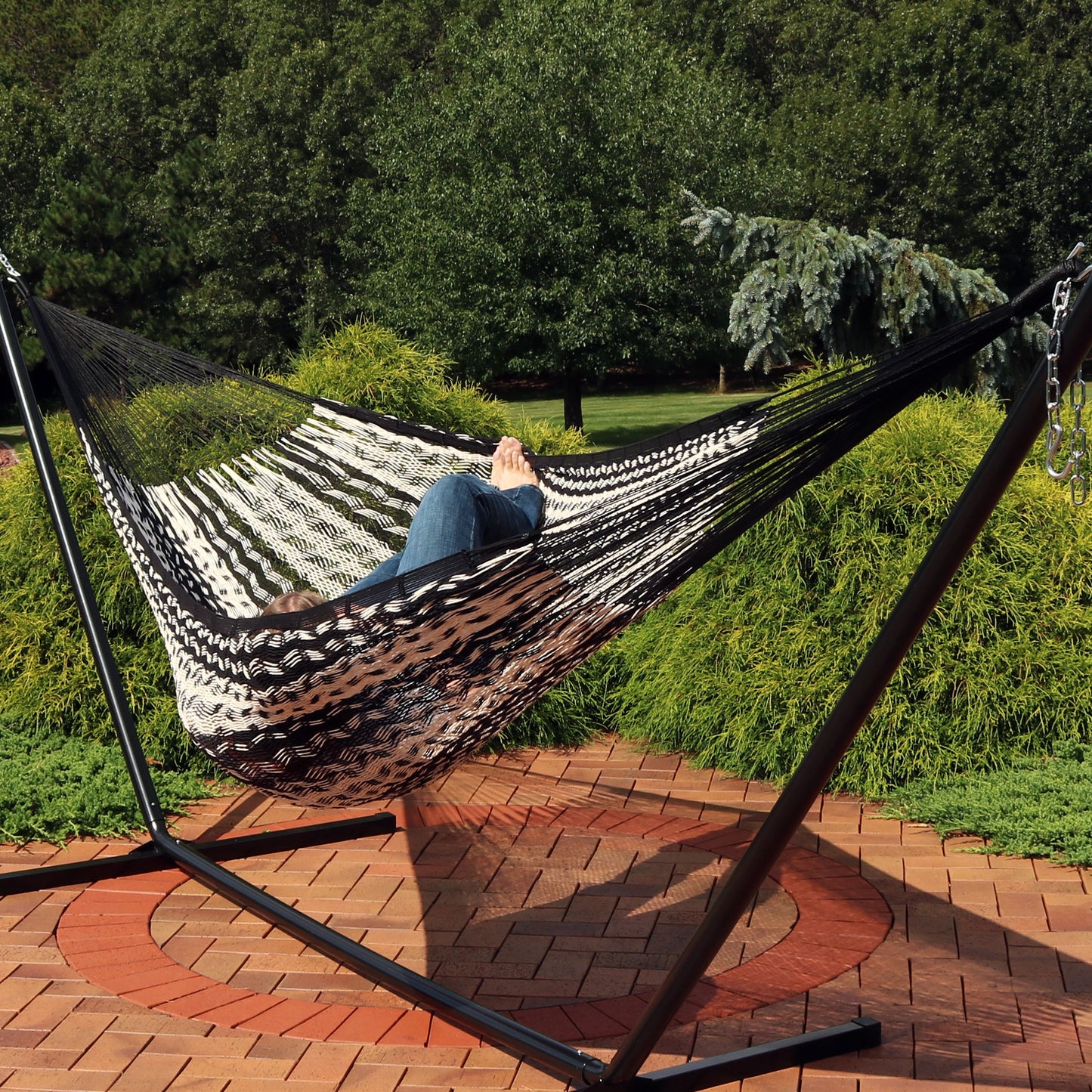 Handwoven XXL Mayan Hammock | Family Size | Thick Cotton Cord