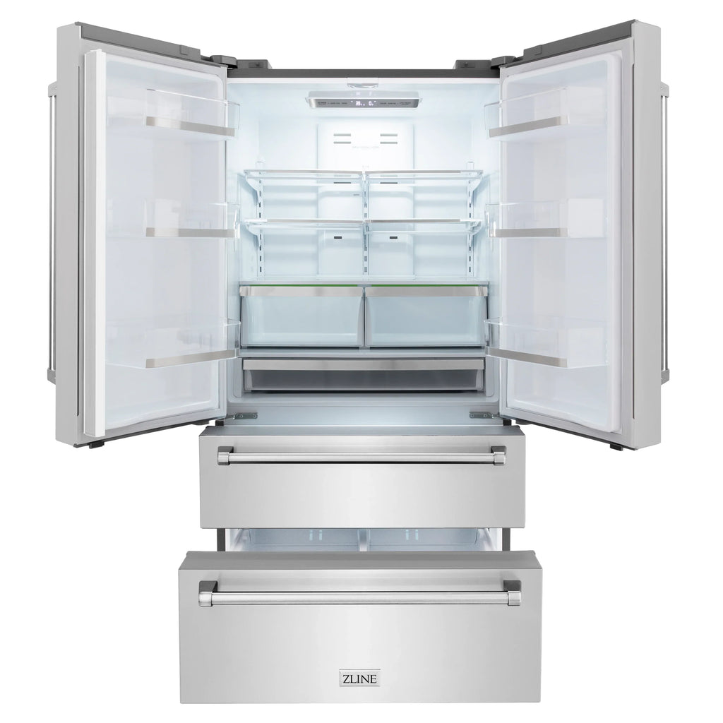 ZLINE 36'' French Door Refrigerator in Stainless Steel