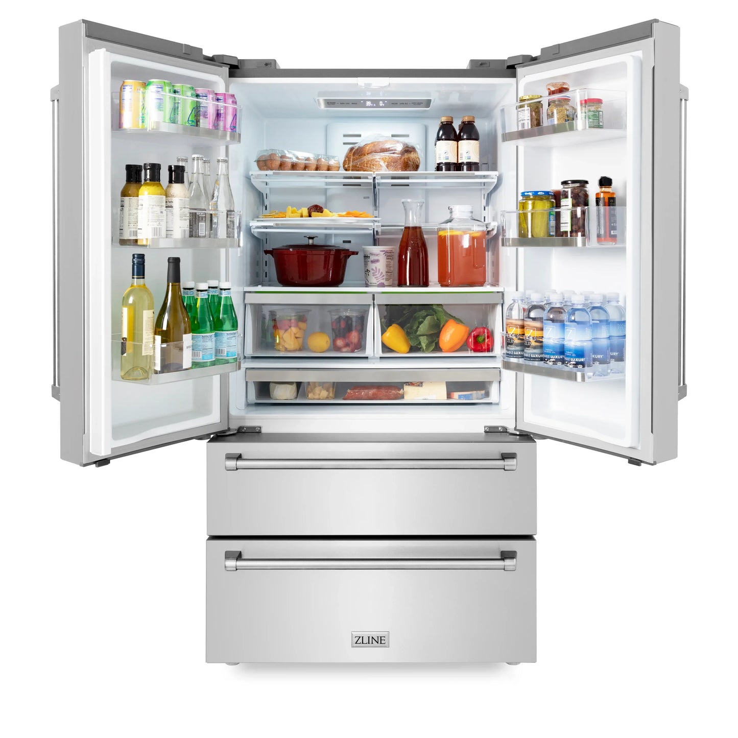 ZLINE 36'' French Door Refrigerator in Stainless Steel