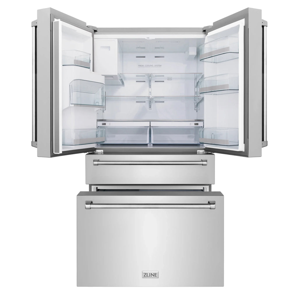 ZLINE 36'' French Door Refrigerator in Stainless Steel