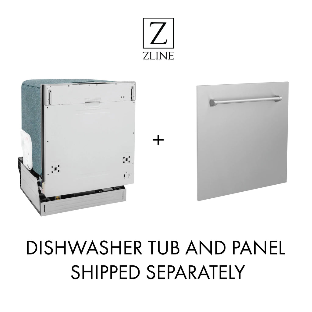 ZLINE 3 Piece Kitchen Package | Dual Fuel Range | Convertible Vent Range Hood | Dishwasher