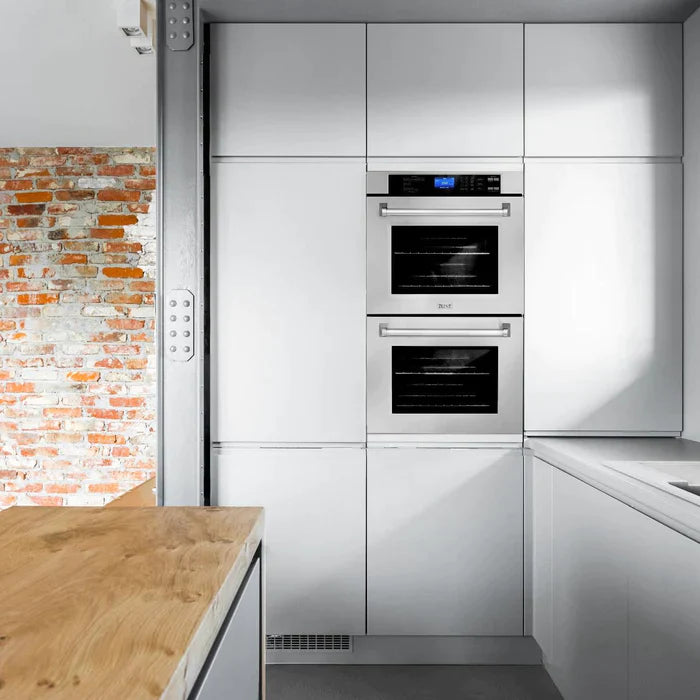 ZLINE 5 Piece Kitchen Package | Rangetop | Range Hood | 30'' Double Wall Oven | Refrigerator | Dishwasher