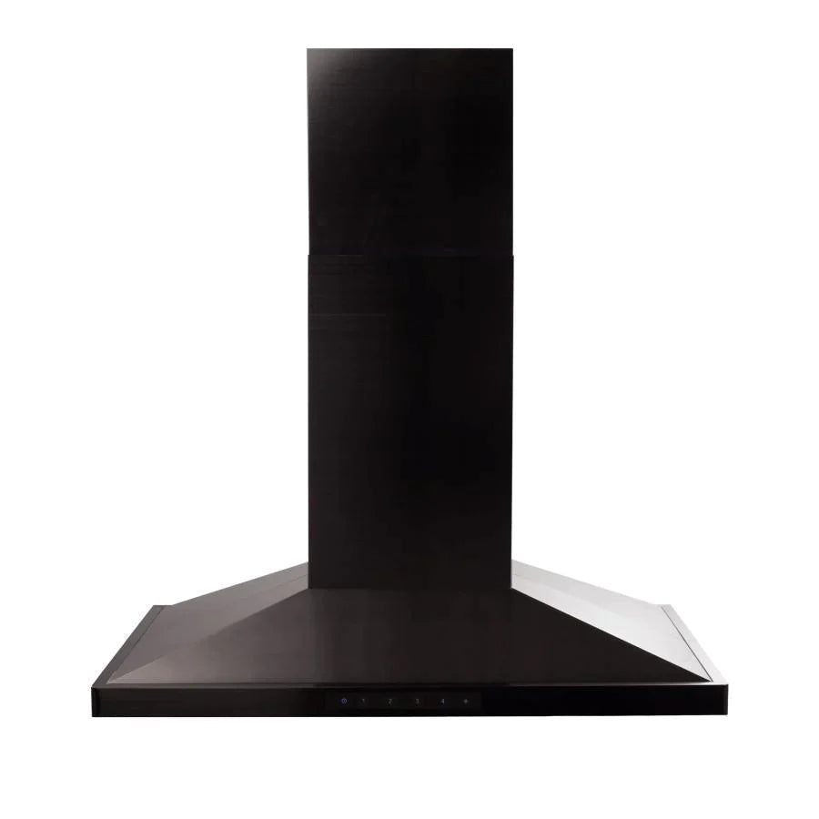 ZLINE BSGL2iN Island Range Hood in Black Stainless Steel