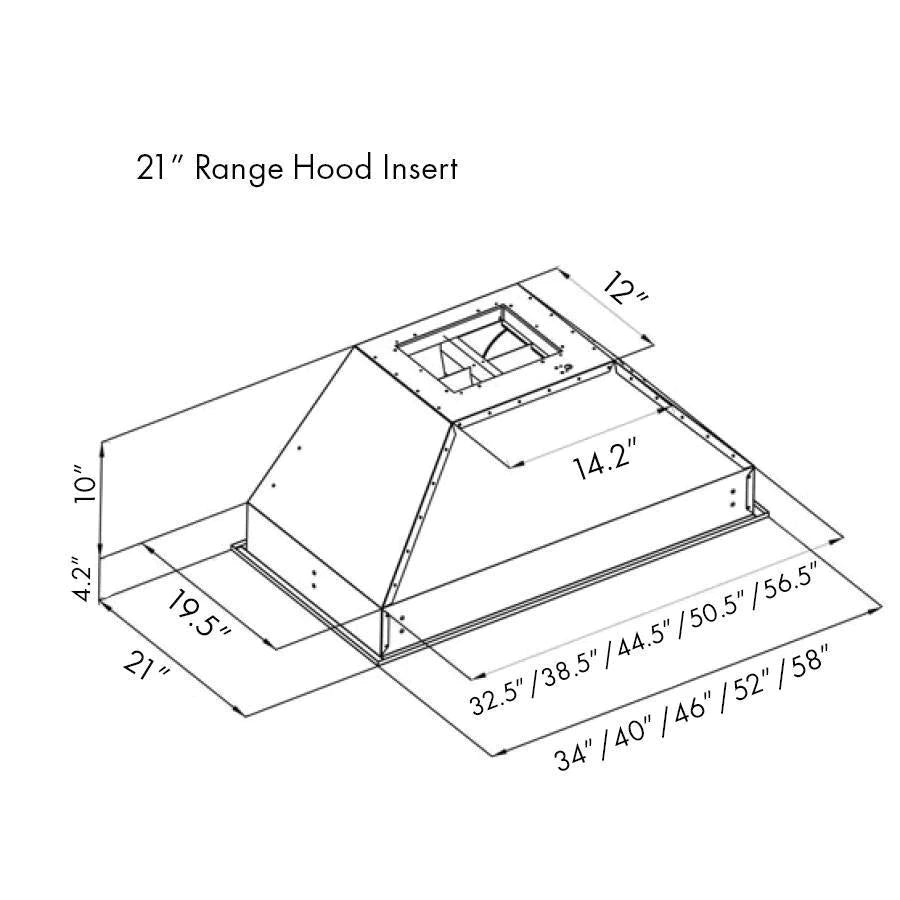 ZLINE 712 Insert Range Hood