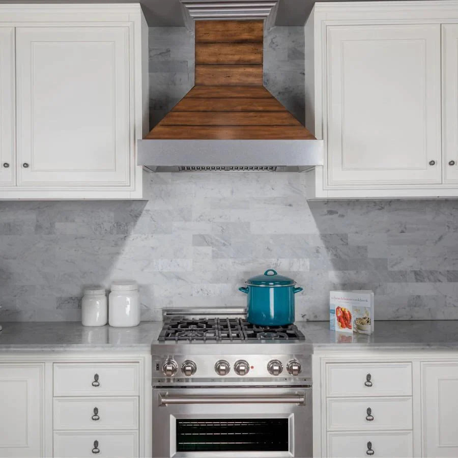 ZLINE 365BB Shiplap Wooden Wall Range Hood