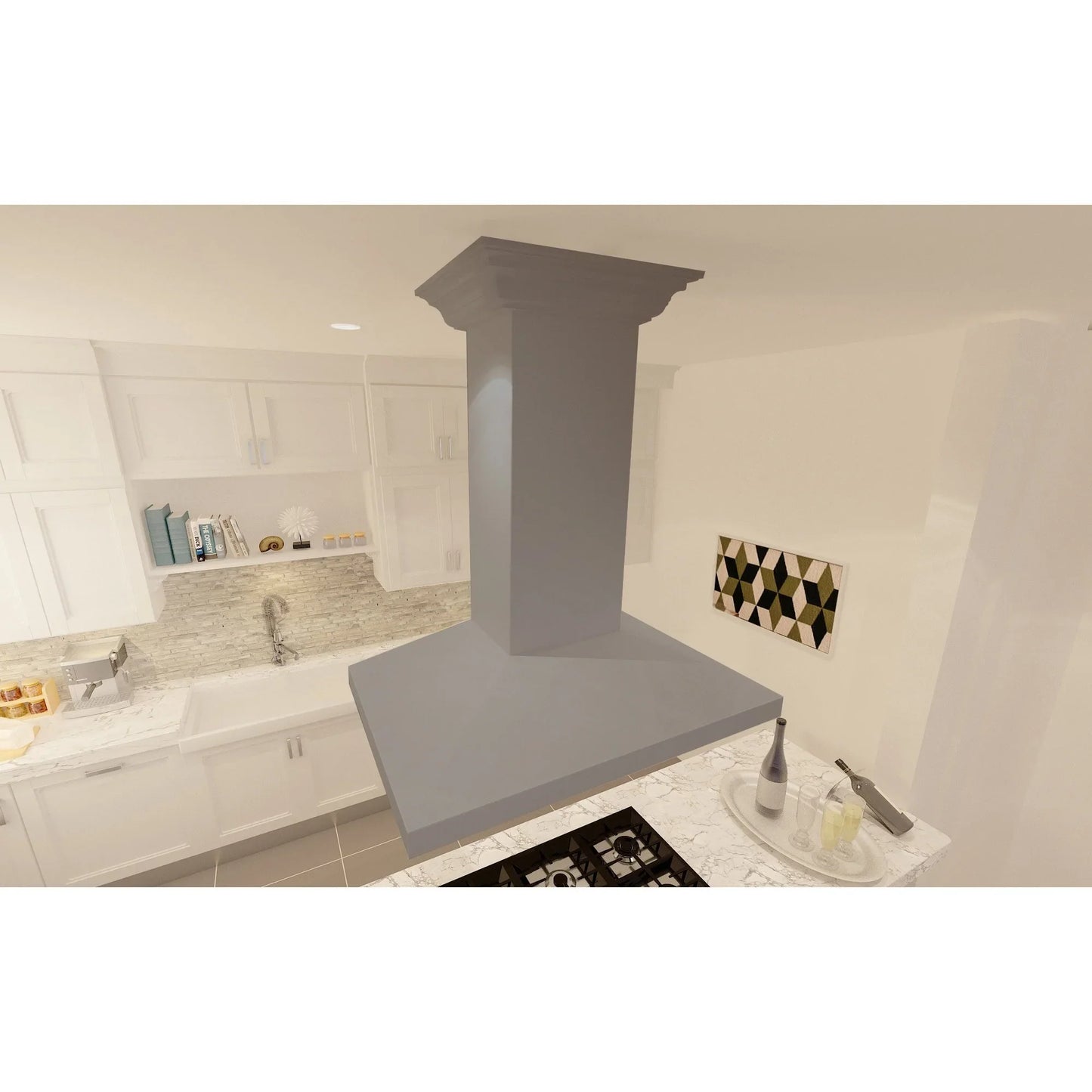 ZLINE KBiUU Wooden Island Mount Range Hood